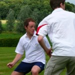 impromptu football game