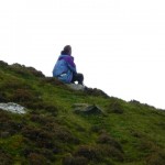 a small rest on the walk up to skiddaw