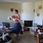 larking about