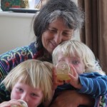 rio and orlo cuddle up with mama