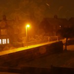 Snow falling