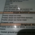raw beef third stomach?