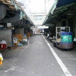 a deserted fish market