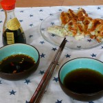 gyoza and dip