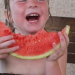 laughing at hannah pulling a face